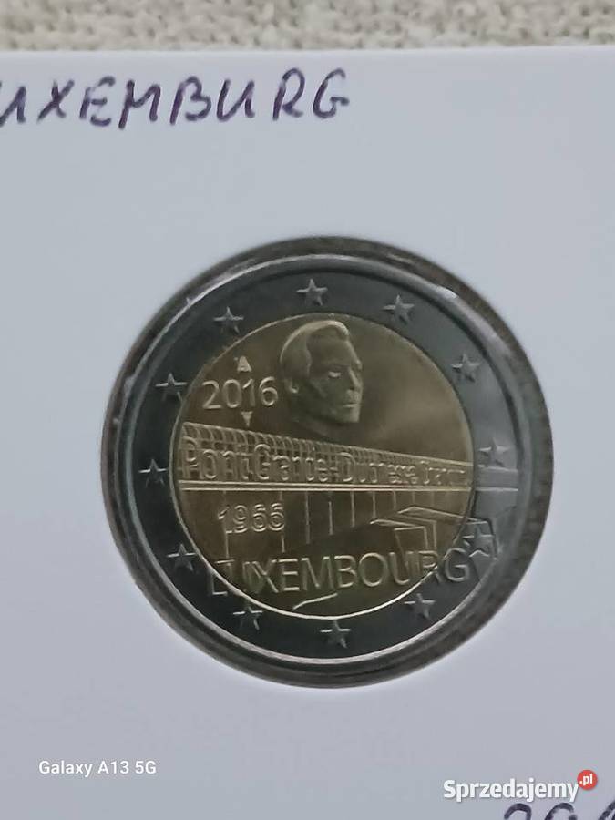 2 Euro Luksemburg 2016 r Most księżnej Konin