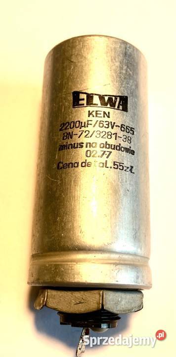 Kondensator ELWA 2200 mikro farad 70V Lublin