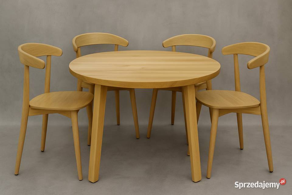 Stół Dębowy Okrągły LOFT 100 Lite Drewno Różne małopolskie Kraków