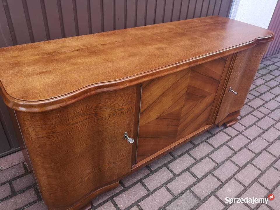 Komoda Niska RTV OrzechDąb Solidna Stara Antyk Swarzędz