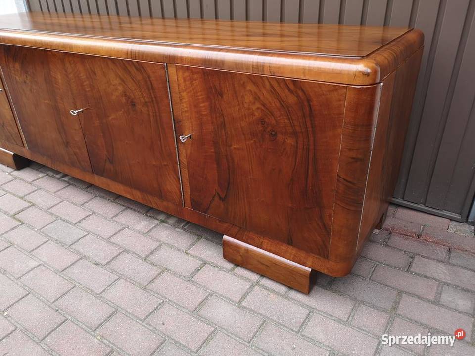 Komoda Szafka ARTDECO RTV Niska 217 Orzech Antyki Swarzędz