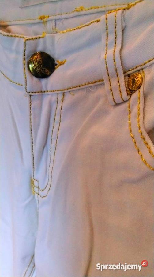 Spodnie Białe Jeans Damskie REDIAL Luxury Style Spodnie lubuskie