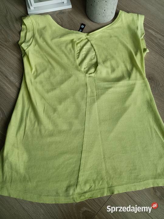 Bluzka seledynowa krótki rękaw XS