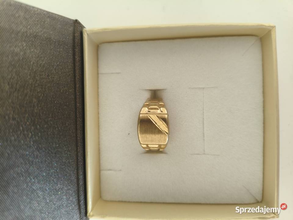 Sygnet męski złoty pr 375 rozmiar 18 złoto Warszawa