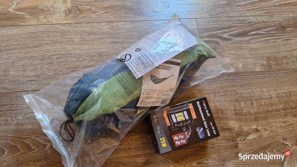 Hamak ogrodowy mocny dwuosobowy 270x155 pałąki Legionowo