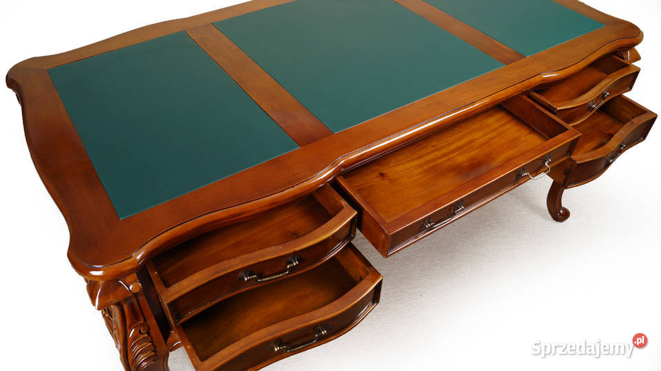 Nowe stylowe biurko Chippendale rzeźbione 160