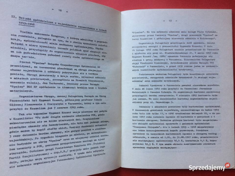 3282 40 Lat Spółdziel Spożywców Na Pomorzu Antykwariat Szczecin sprzedam