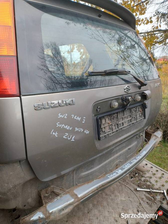 Klapa Tylna Suzuki Ignis II Subaru Justy G3X Lak Rok produkcji 2004 Klapy bagażnika Elbląg