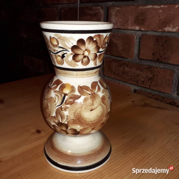wazonik Włocławek ceramika ręcznie malowana małopolskie