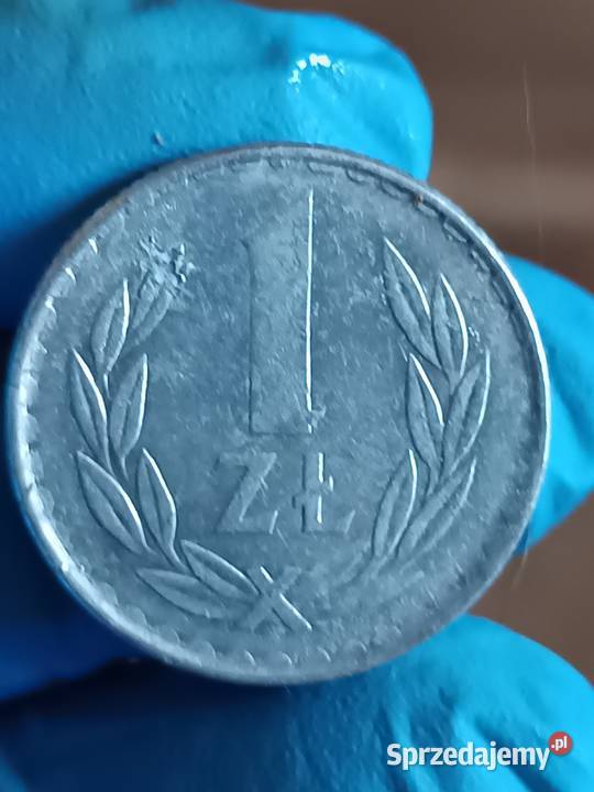 Sprzedam trzecia monete 1 zl 1982 r Cienka Data Chełm