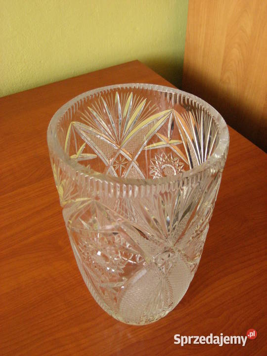 Kryształowy wazon Kryształ PRL Elegancki Kielce