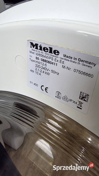 Pralka Miele W6564 WPS ExklusivEdition 7 1400 Wrocław
