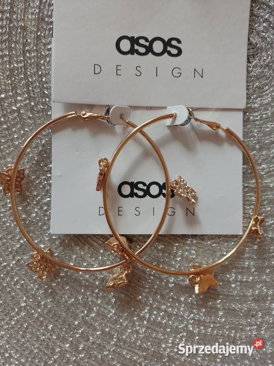 ASOS Duże Bogato zdobione kolczyki koła z Kraków sprzedam