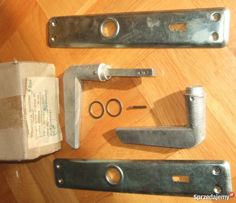 KLAMKI DRZWI BRAMOWA WROTOWA Z SZYLDEM 90 NA