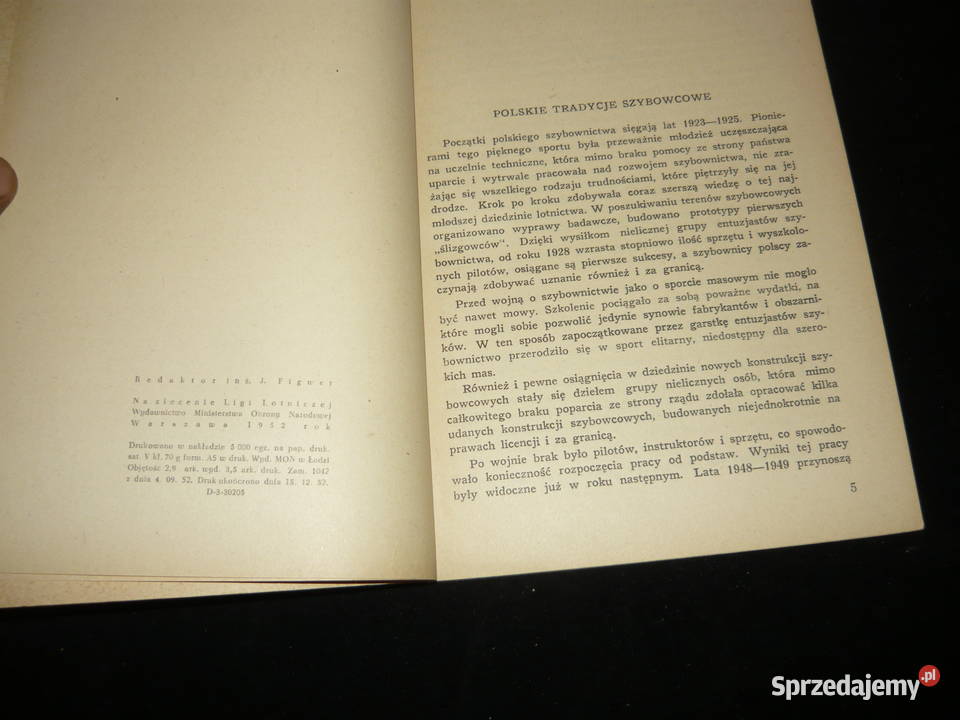 Andrzej Samek Szybowce Poradniki, albumy i reportaże Nowy Sącz sprzedam