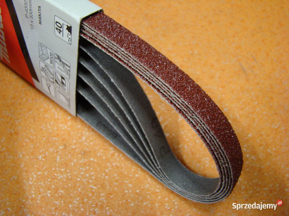 Taśma szlifierska MAKITA 13x533 mm Granulacja 40 Bielsko-Biała