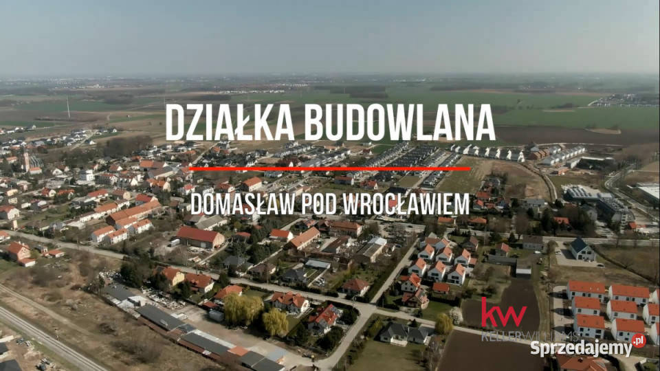 Ogłoszenie grunt 1442m2 Domasław Kwiatowa 36m