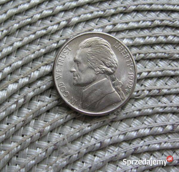 USA 5 Cent 1992r P Ładna Kalisz