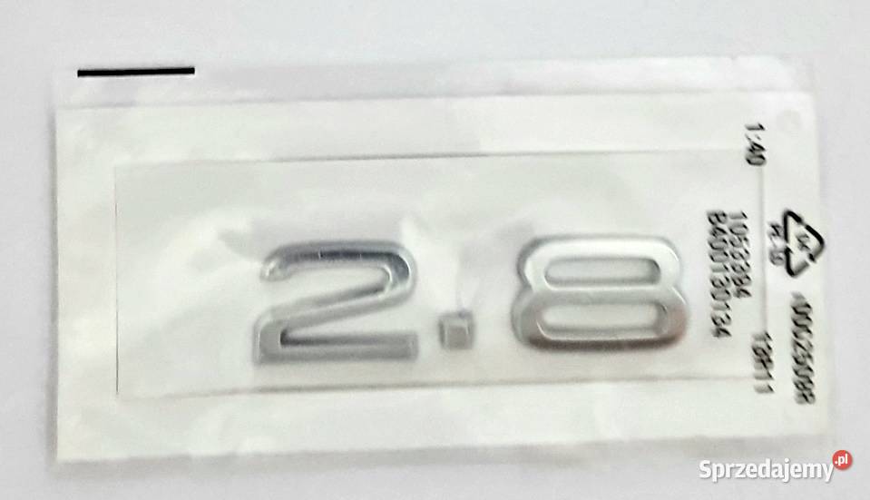 NOWY znaczek 28 emblemat klejany logo srebrny Zamość