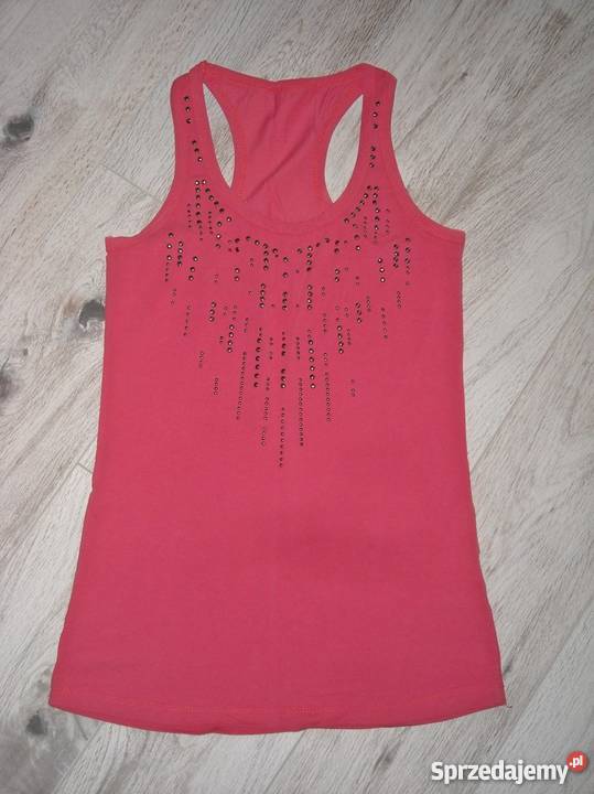 koralowa bokserka top s m różowy lubelskie
