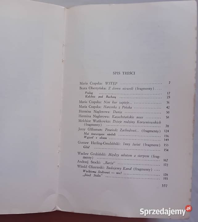 Antologia Polacy w ZSRR 1939 1942 Instytut Koźminek sprzedam