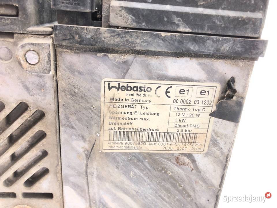 WEBASTO VW TOUAREG 7L6815071D SUV 30 0213 osobowe podkarpackie sprzedam