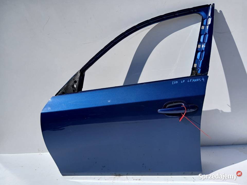 DRZWI LEWE PRZEDNIE BMW E60 LE MANS BLAU Strzyżewice sprzedam