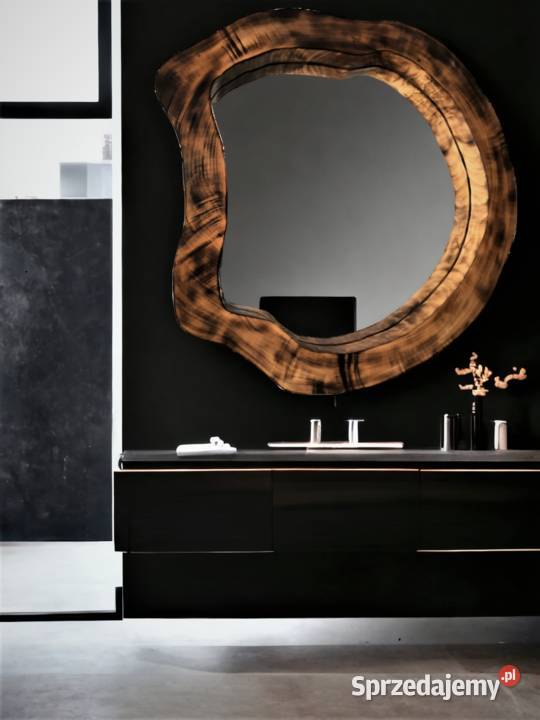 Lustra okrągłe drewniane nowoczesne łazienka Rzeszów