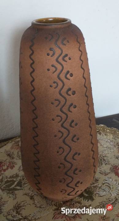 Wazon ceramiczny vintage z lat 60XX wieku z NRD Krotoszyn
