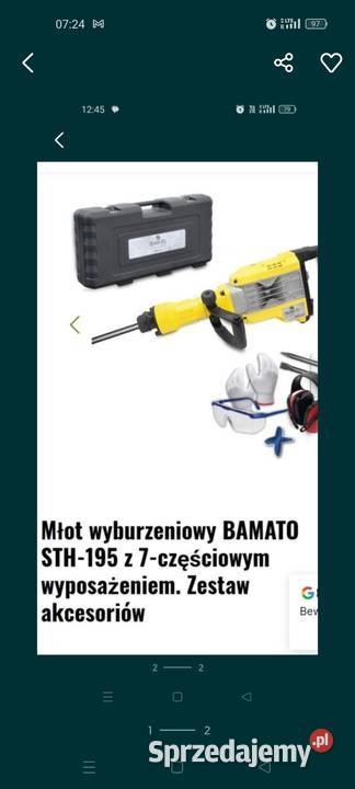 WYNAJMĘ MŁOTA WYBURZENIOWEGO 60J 70 Doba 22 Bytomsko