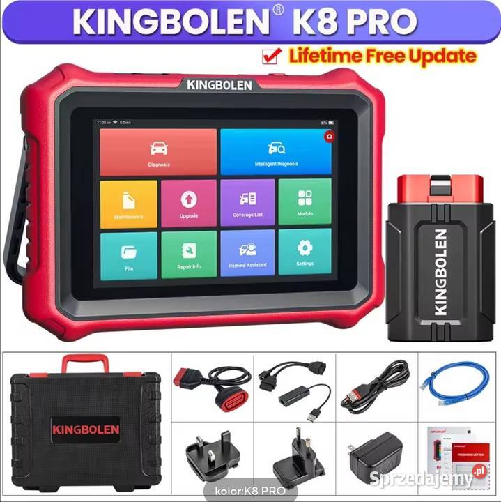 Tester diagnostyczny KINGBOLEN K8 PRO Dożywotnia Motoryzacja Wrocław