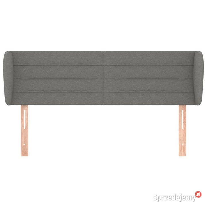 Zagłówek uszak ciemnoszary 147x23x7888 tkanina Warszawa