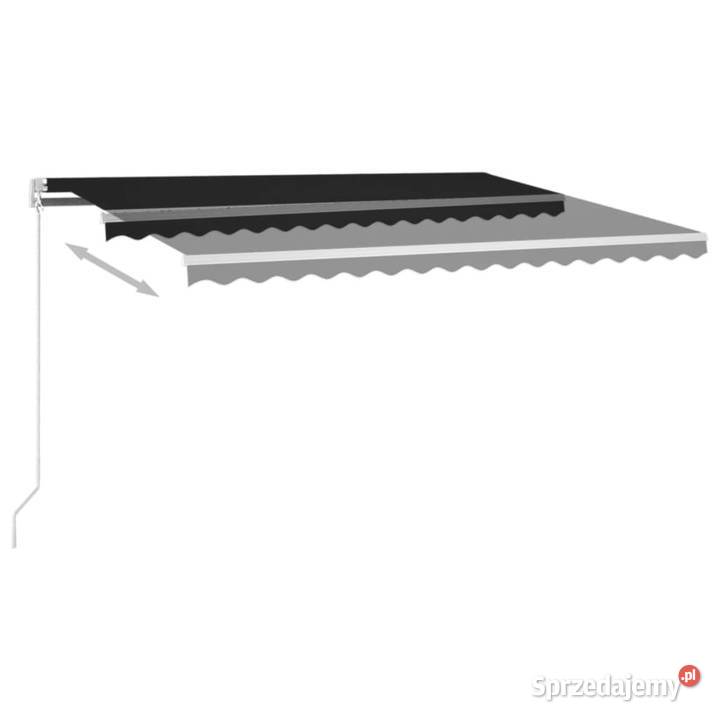 Ręcznie zwijana markiza z LED 400 x 350 Markizy i osłony Warszawa