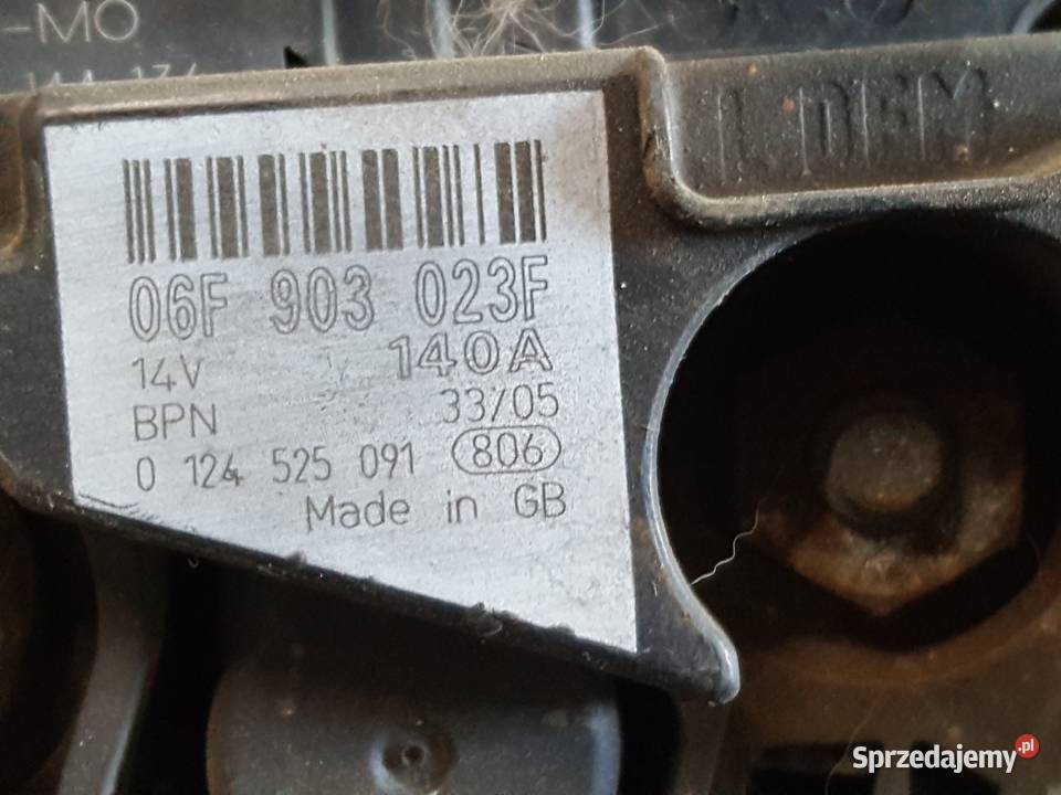 Alternator 140A VW CADDY III SKODA OCTAVIA II osobowe Gniewkowo