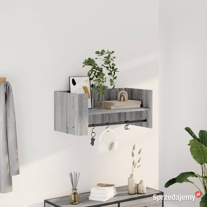 Półka ścienna szary dąb sonoma 705x35x305 Meble Warszawa