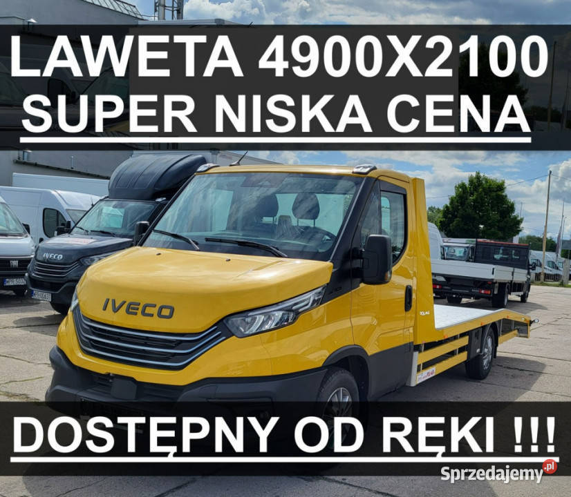 Iveco Daily 35S18A8H V Laweta Platforma 4900 X welurowa tapicerka Szczecinek