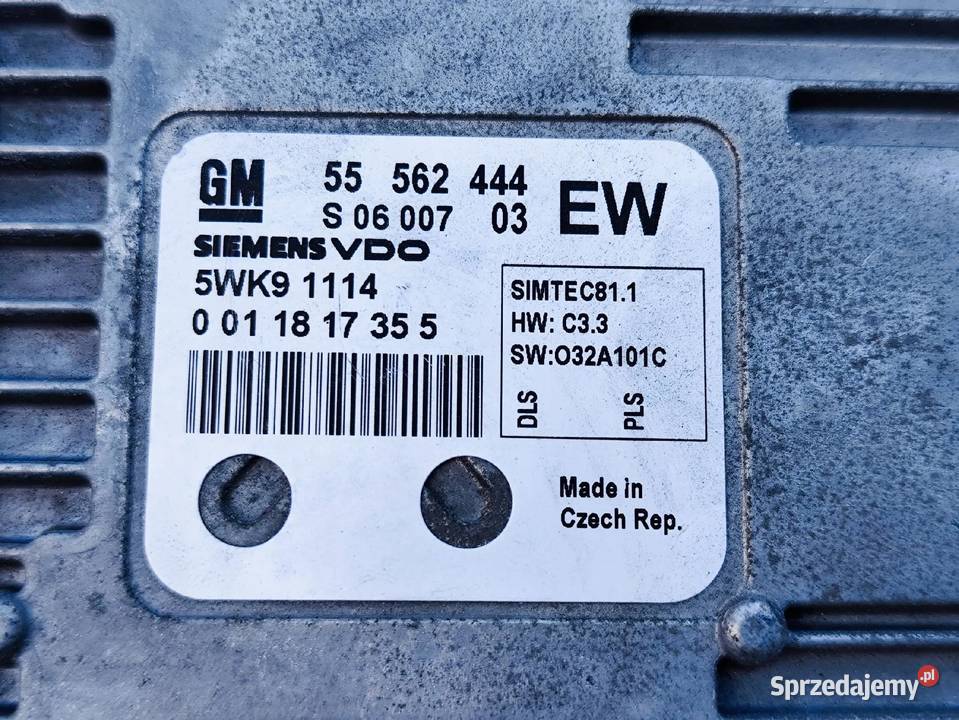 Opel Zafira B Astra H Vectra C STEROWNIK Przemęt