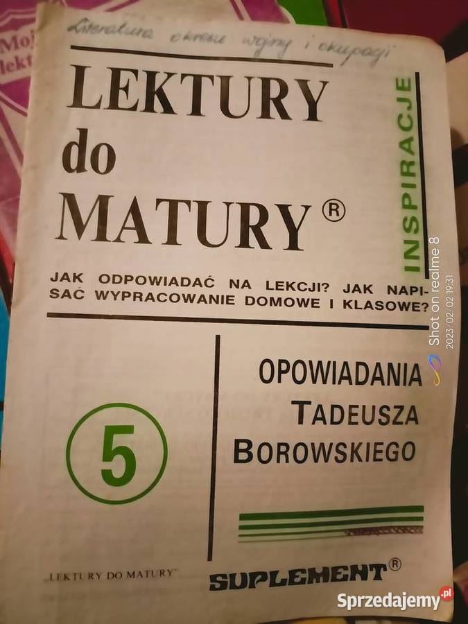 Opowiadania Borowskiego analizy literatury mazowieckie