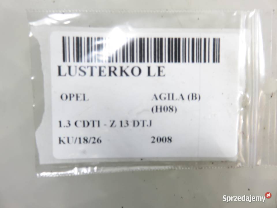 LUSTERKO LEWE OPEL AGILA B 3602103L 26UD Lusterka zewnętrzne