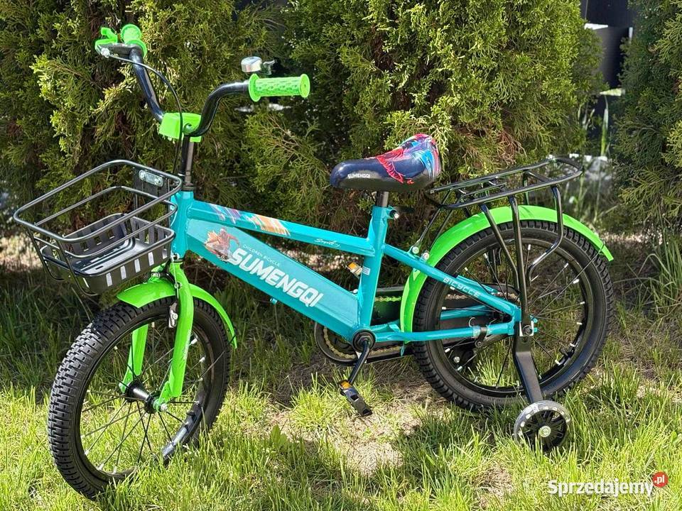 Rowerek 16 sumenqui srebrny czerwony turkusowy Szczecin