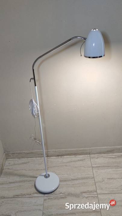 Lampa podłogowa biała wysokość 135 Lipno