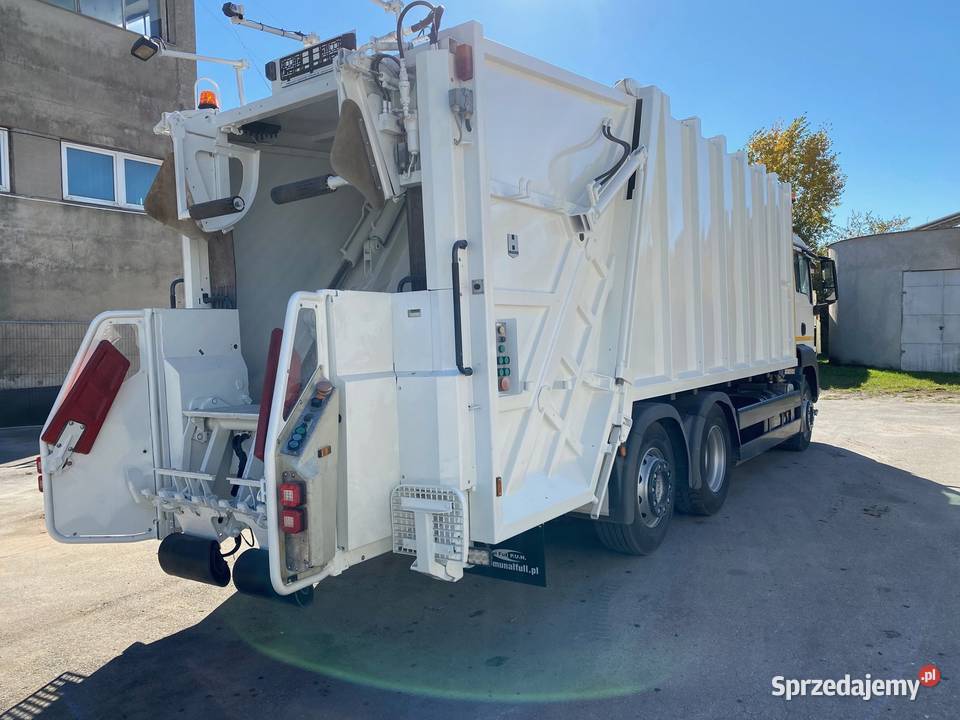 MAN TGA 26320 śmieciarka trzyosiowa HALLER 24m3 Nowiny