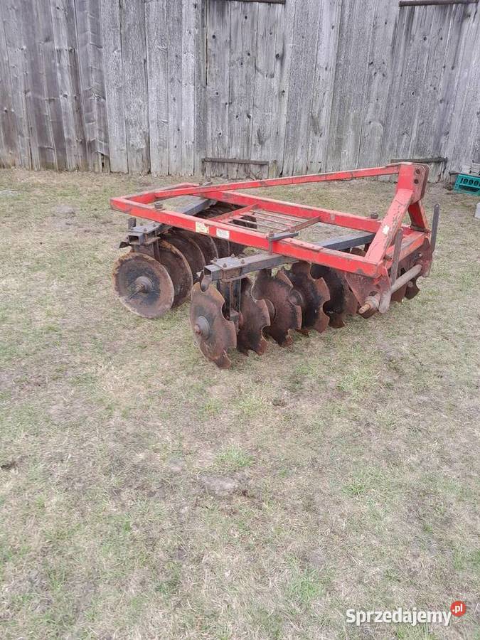 Brona talerzowa 2x8 l 2x9 talerzy gruby materiał uszkodzony Łagów