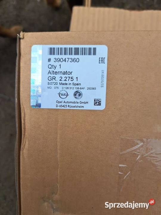 Alternator Opel Corsa E 14V 150A 13 CDTi osobowe sprzedam