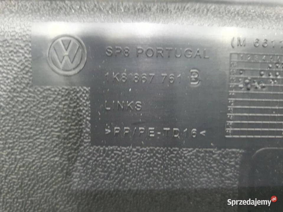 TAPICERKA BAGAŻNIKA PODPORA LEWA VW SCIROCCO