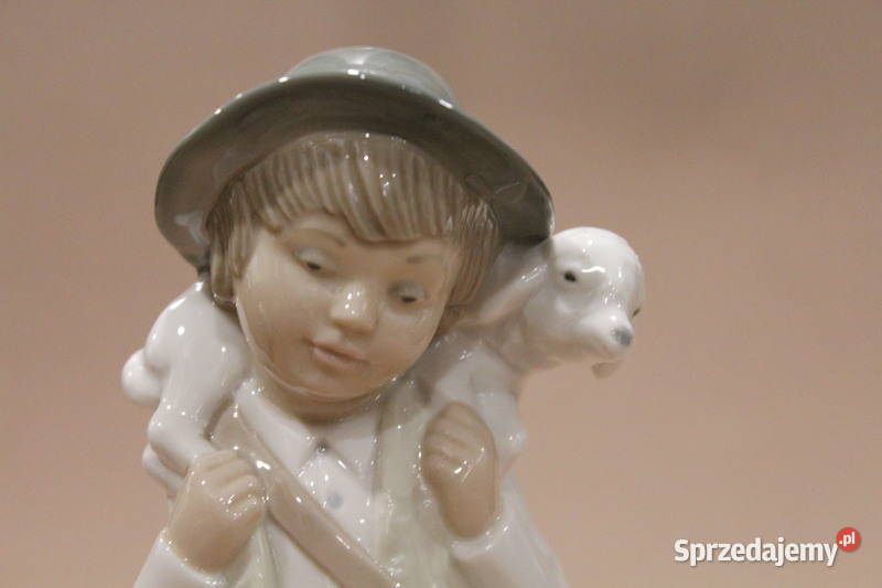 Figurka chłopiec z owcą Zaphril 84 FiaF Szczecin