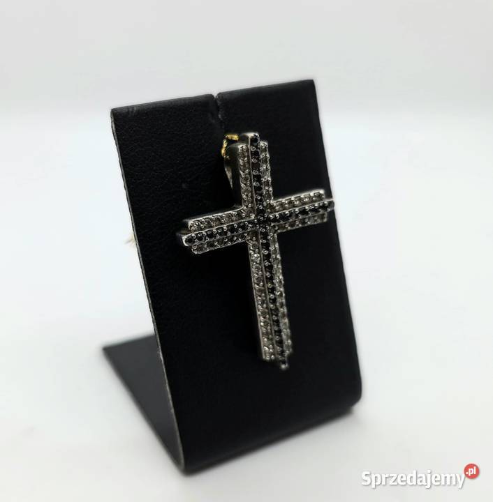 Srebrna zawieszka próby 925 416g krzyżyk Wisiorki