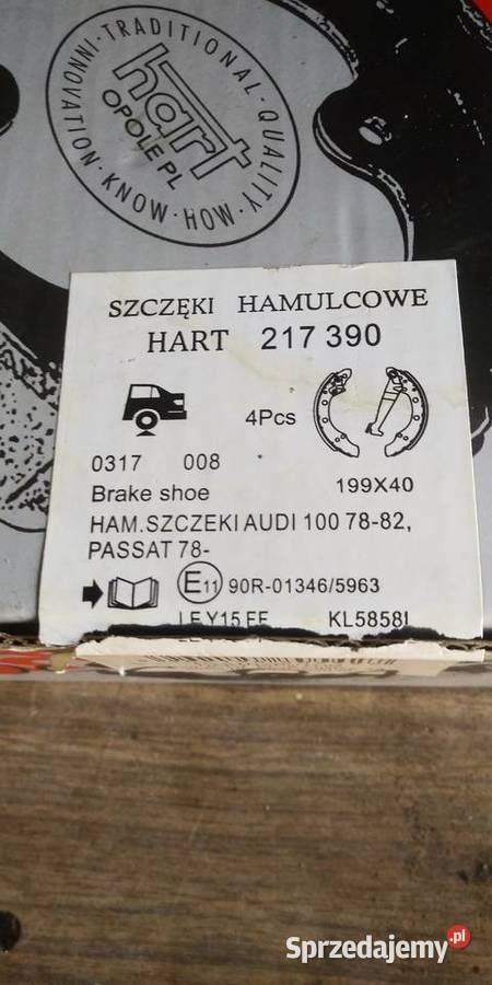 Szczęki hamulcowe zestaw HART 217 390 Wilga