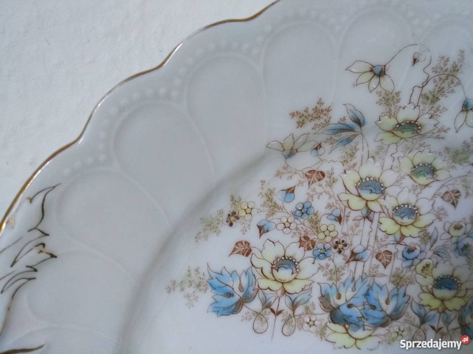 Cudna stara porcelana patera Porcelana i szkło