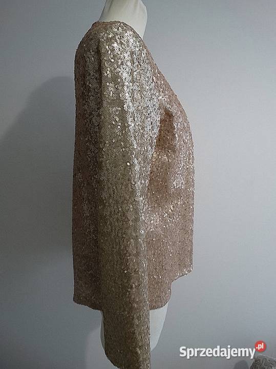 Marynarka Blezer Narzutka Cekinowa Złota brązowy/beżowy podlaskie Łomża